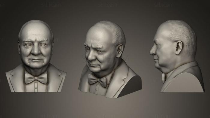 3D модель Уинстон Черчилль (STL)